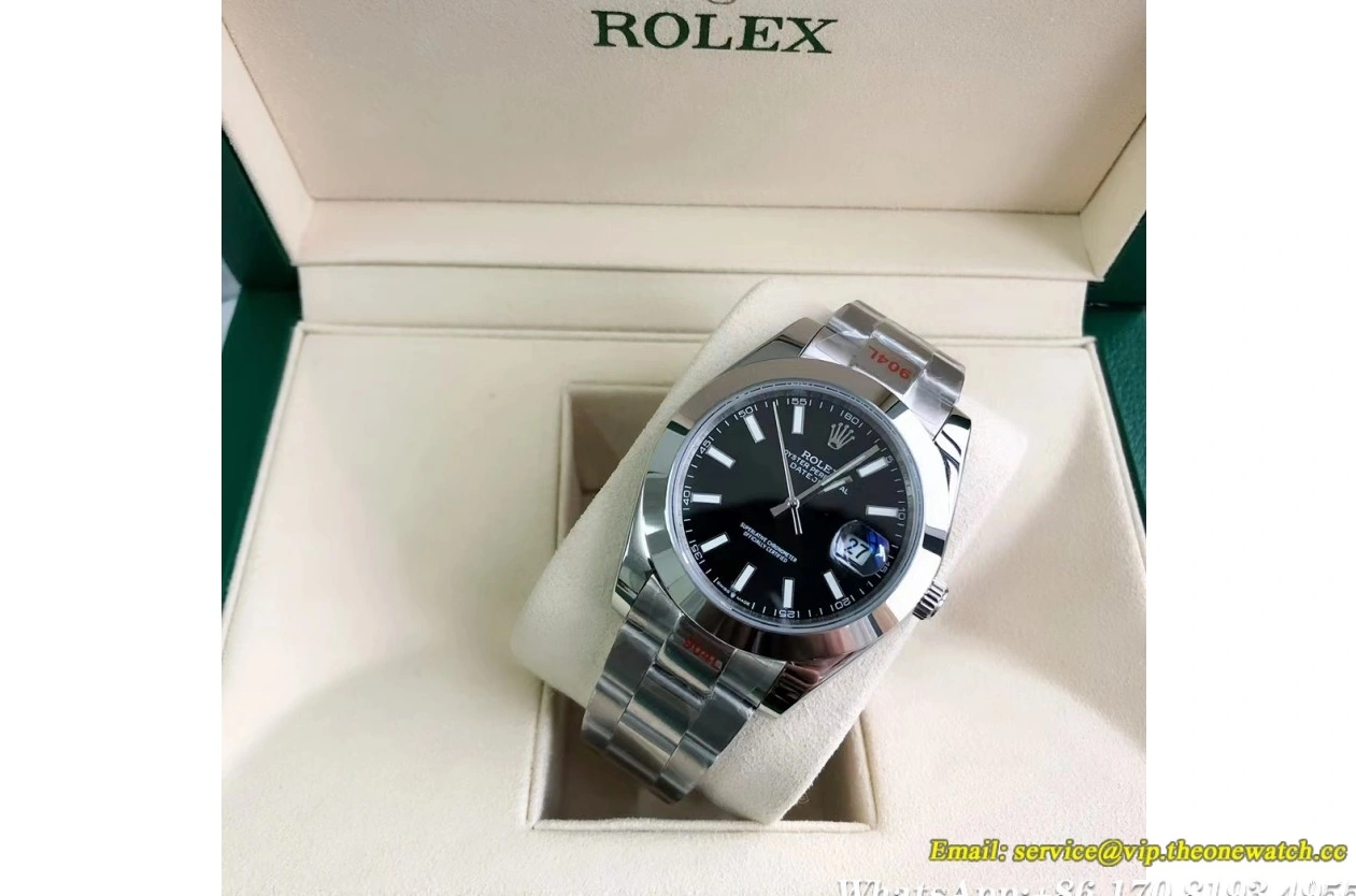 Datejust Oyster Black Stk GDF 41mm 126300 SS SS MY8215 0205